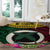 Vanuatu 44th Anniversary Independence Day Round Carpet Boars Tusk and Namele Plant LT03