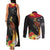 Papua New Guinea Independence Day Couples Matching Tank Maxi Dress and Long Sleeve Button Shirt PNG Flag and Bird-of-Paradise