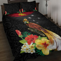 Papua New Guinea Independence Day Quilt Bed Set PNG Flag and Bird-of-Paradise