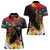 Papua New Guinea Independence Day Women Polo Shirt PNG Flag and Bird-of-Paradise