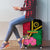 Vanuatu Flag Hibiscus Polynesian Pattern Luggage Cover