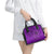 Hawaii Monk Seal and Dolphin Shoulder Handbag Polynesian Kakau Pattern Purple