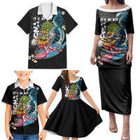 Hawaii Pineapple Surfing Family Matching Puletasi and Hawaiian Shirt It's in My DNA - Kakau and Polynesian Pattern LT03 - Polynesian Pride