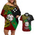 Papua New Guinea East New Britain Province Couples Matching Off Shoulder Short Dress and Hawaiian Shirt PNG Birds Of Paradise Polynesian Arty Style LT03 Green - Polynesian Pride