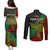 Custom Papua New Guinea East New Britain Province Couples Matching Puletasi Dress and Long Sleeve Button Shirts PNG Birds Of Paradise Polynesian Arty Style LT03 - Polynesian Pride