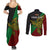Custom Papua New Guinea East New Britain Province Couples Matching Summer Maxi Dress and Long Sleeve Button Shirts PNG Birds Of Paradise Polynesian Arty Style LT03 - Polynesian Pride