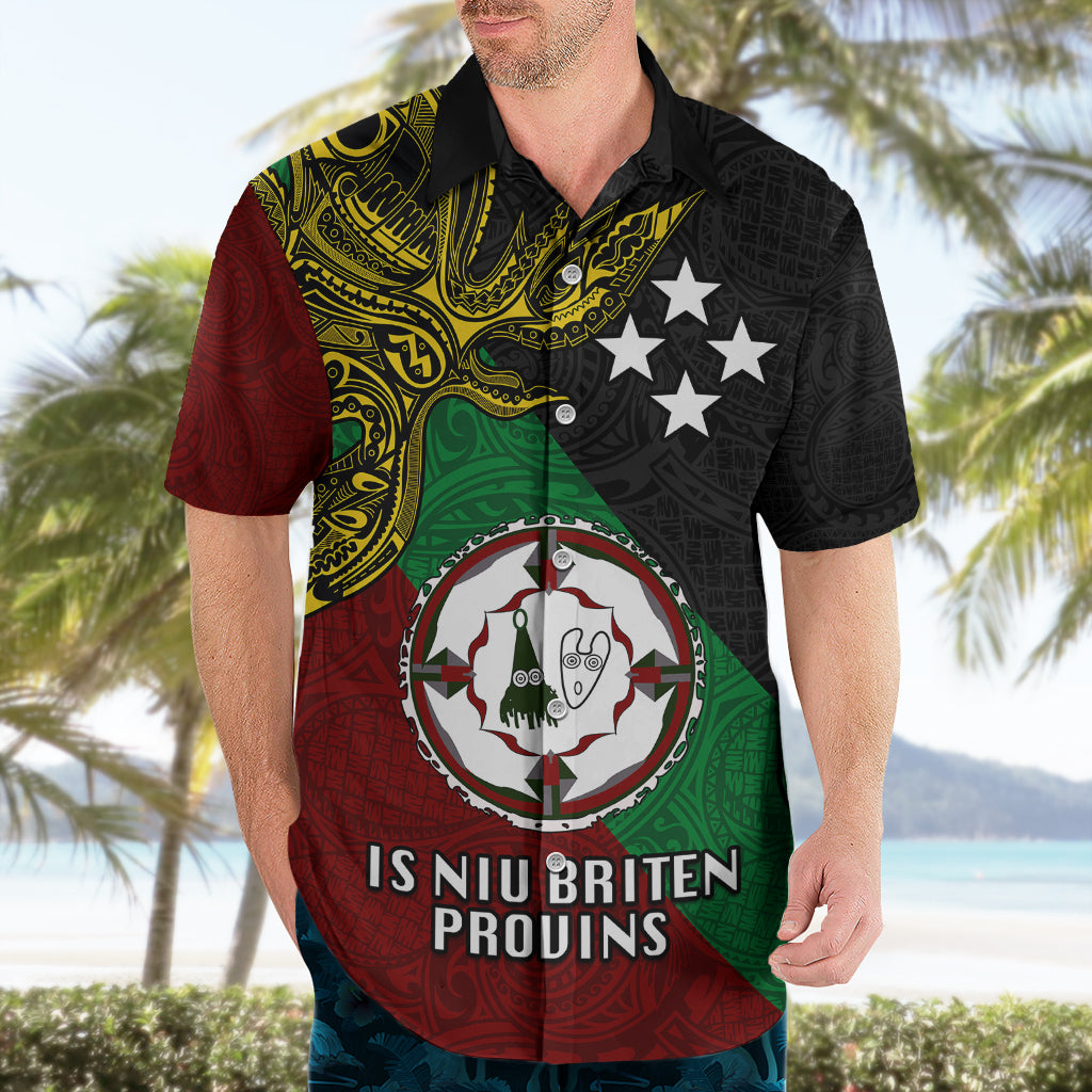 Custom Papua New Guinea East New Britain Province Hawaiian Shirt PNG Birds Of Paradise Polynesian Arty Style LT03 - Polynesian Pride