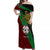 Custom Papua New Guinea East New Britain Province Off Shoulder Maxi Dress PNG Birds Of Paradise Polynesian Arty Style LT03 Women Green - Polynesian Pride