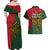 Papua New Guinea East Sepik Province Couples Matching Off Shoulder Maxi Dress and Hawaiian Shirt PNG Birds Of Paradise Polynesian Arty Style LT03 - Polynesian Pride