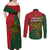 Papua New Guinea East Sepik Province Couples Matching Off Shoulder Maxi Dress and Long Sleeve Button Shirts PNG Birds Of Paradise Polynesian Arty Style LT03 - Polynesian Pride