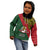 Papua New Guinea East Sepik Province Kid Hoodie PNG Birds Of Paradise Polynesian Arty Style LT03 - Polynesian Pride