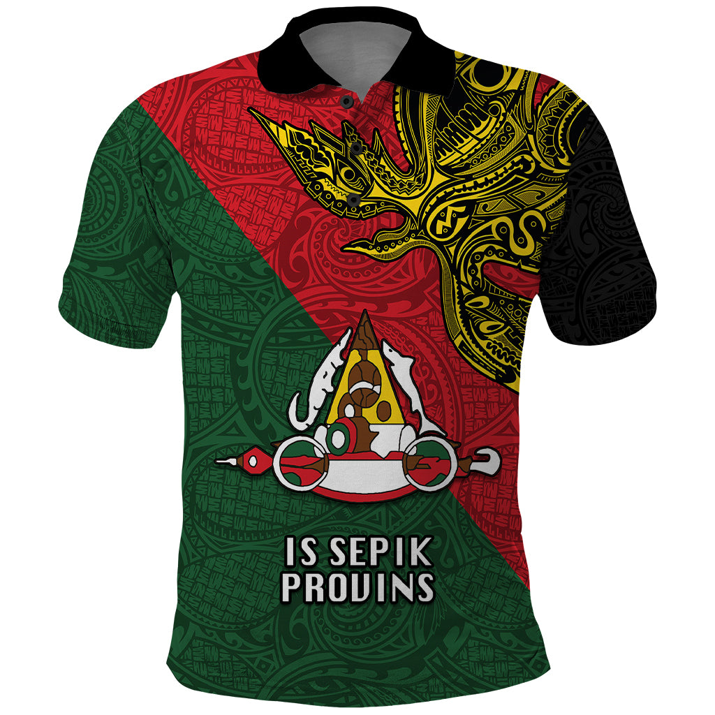 Papua New Guinea East Sepik Province Polo Shirt PNG Birds Of Paradise Polynesian Arty Style LT03 Green - Polynesian Pride