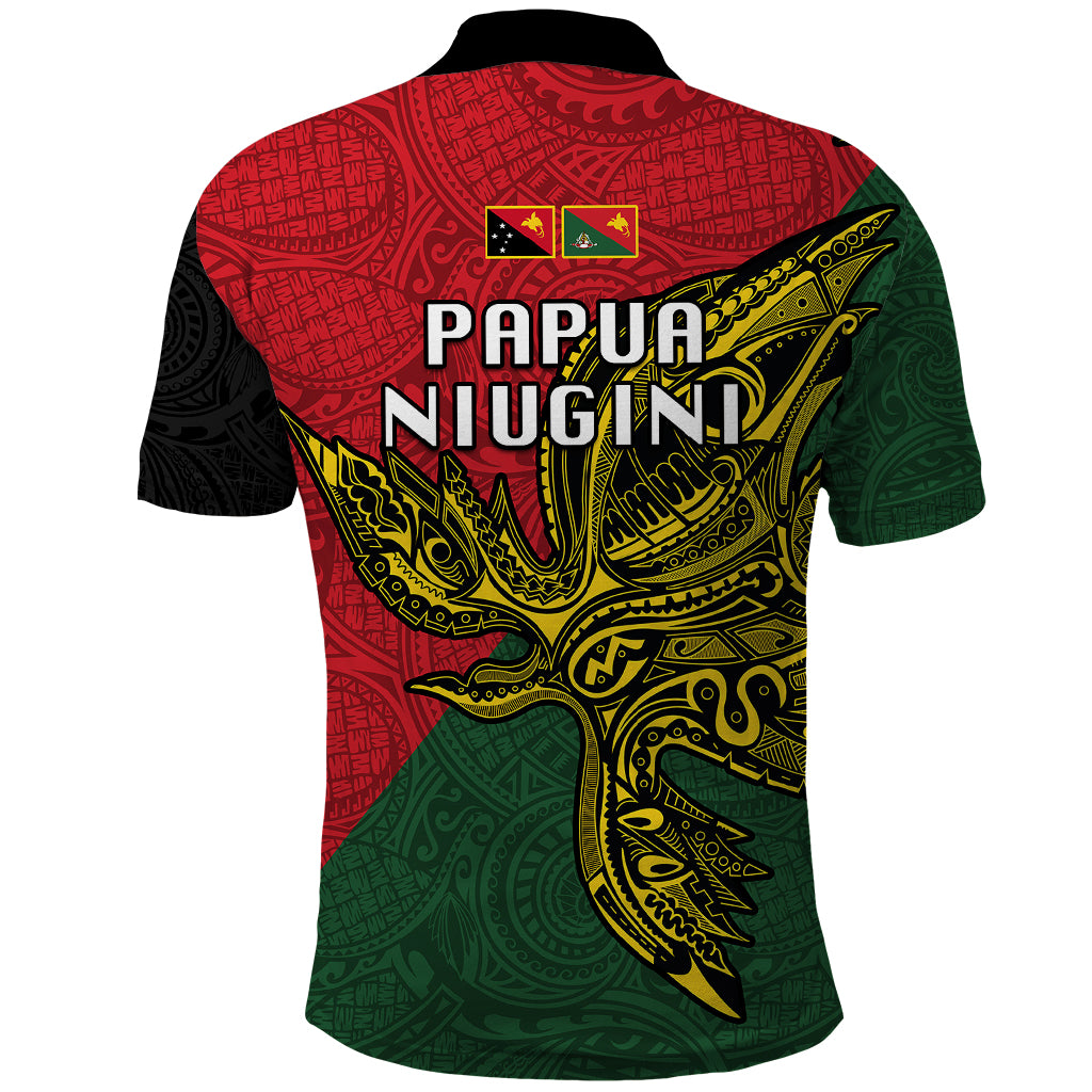 Papua New Guinea East Sepik Province Polo Shirt PNG Birds Of Paradise Polynesian Arty Style LT03 - Polynesian Pride