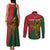 Custom Papua New Guinea East Sepik Province Couples Matching Tank Maxi Dress and Long Sleeve Button Shirts PNG Birds Of Paradise Polynesian Arty Style LT03 - Polynesian Pride