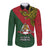 Custom Papua New Guinea East Sepik Province Long Sleeve Button Shirt PNG Birds Of Paradise Polynesian Arty Style LT03 Unisex Green - Polynesian Pride