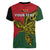 Custom Papua New Guinea East Sepik Province Women V Neck T Shirt PNG Birds Of Paradise Polynesian Arty Style LT03 - Polynesian Pride
