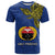 Papua New Guinea Gulf Province T Shirt PNG Birds Of Paradise Polynesian Arty Style LT03 Blue - Polynesian Pride