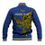 Custom Papua New Guinea Gulf Province Baseball Jacket PNG Birds Of Paradise Polynesian Arty Style LT03 - Polynesian Pride