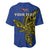 Custom Papua New Guinea Gulf Province Baseball Jersey PNG Birds Of Paradise Polynesian Arty Style LT03 - Polynesian Pride