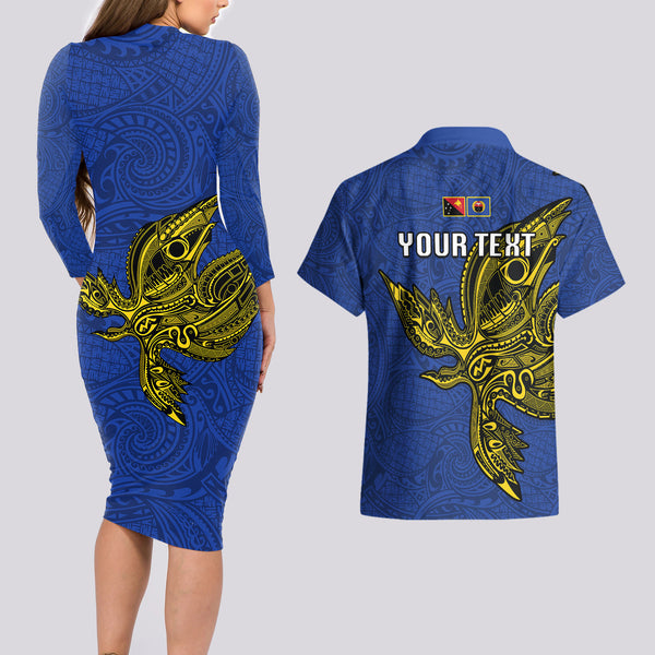Custom Papua New Guinea Long Sleeve Button Shirt Birds Of Paradise Mix Tropical Flower Polynesian Pattern LT03