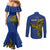 Custom Papua New Guinea Gulf Province Couples Matching Mermaid Dress and Long Sleeve Button Shirts PNG Birds Of Paradise Polynesian Arty Style LT03 - Polynesian Pride