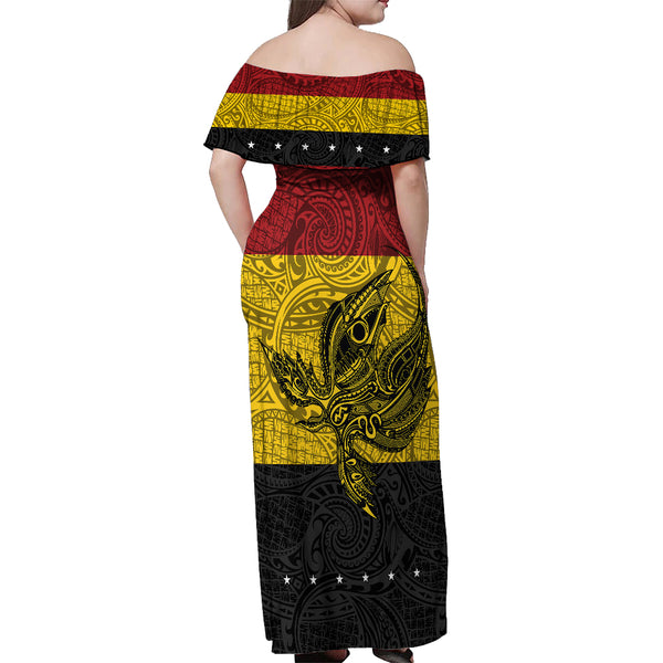 Custom Papua New Guinea Central Province Hoodie Dress PNG Birds Of Paradise Polynesian Arty Style LT03 main image 0