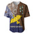 Papua New Guinea Manus Province Baseball Jersey PNG Birds Of Paradise Polynesian Arty Style LT03 Brown - Polynesian Pride