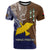 Papua New Guinea Manus Province T Shirt PNG Birds Of Paradise Polynesian Arty Style LT03 Brown - Polynesian Pride