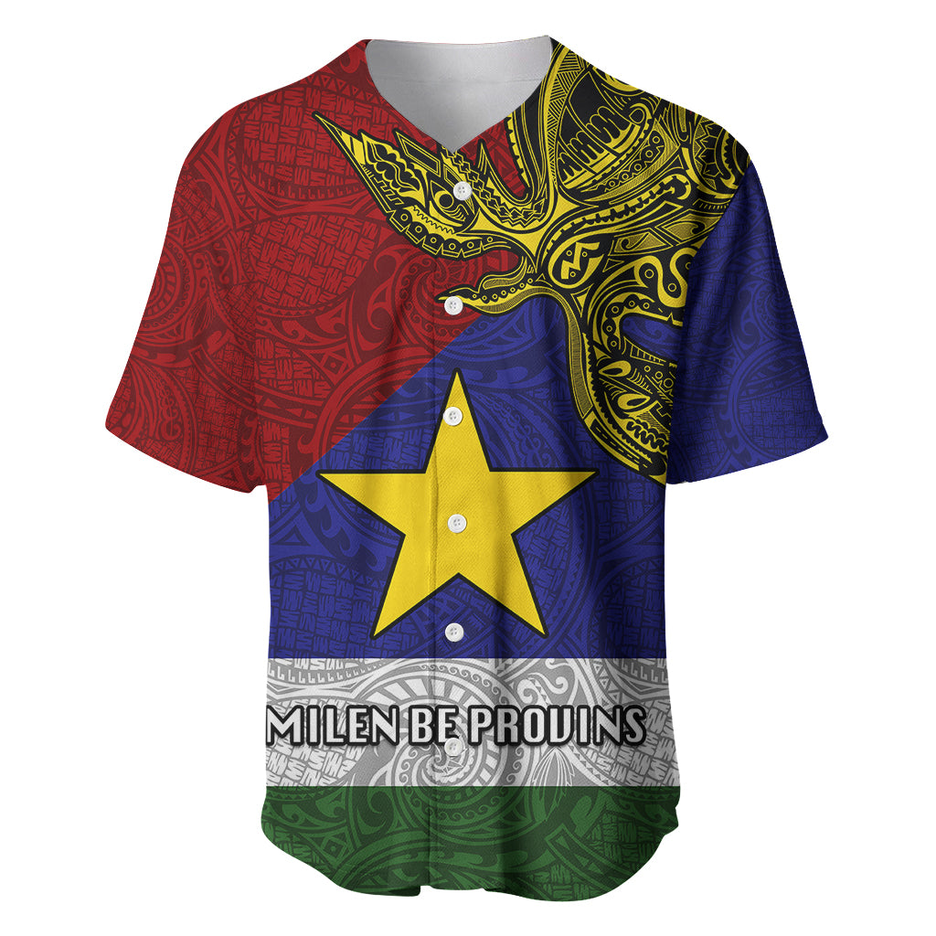 Papua New Guinea Milne Bay Province Baseball Jersey PNG Birds Of Paradise Polynesian Arty Style LT03 Blue - Polynesian Pride