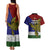 Papua New Guinea Milne Bay Province Couples Matching Tank Maxi Dress and Hawaiian Shirt PNG Birds Of Paradise Polynesian Arty Style LT03 - Polynesian Pride