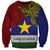 Custom Papua New Guinea Milne Bay Province Sweatshirt PNG Birds Of Paradise Polynesian Arty Style LT03 Unisex Blue - Polynesian Pride