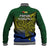 Papua New Guinea Morobe Province Baseball Jacket PNG Birds Of Paradise Polynesian Arty Style LT03 - Polynesian Pride