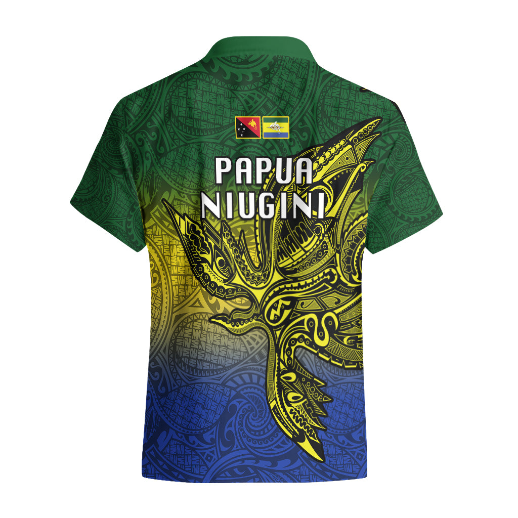 Papua New Guinea Morobe Province Hawaiian Shirt PNG Birds Of Paradise Polynesian Arty Style LT03 - Polynesian Pride