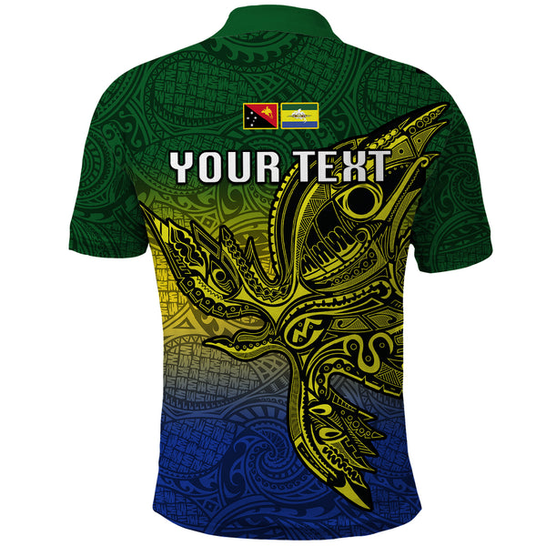 Papua New Guinea Southern Highlands Province Polo Shirt PNG Birds Of Paradise Polynesian Arty Style LT03