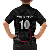 Custom New Zealand Rugby Family Matching Long Sleeve Bodycon Dress and Hawaiian Shirt Maori All Black Championship 2024 and Silver Fern LT03 - Polynesian Pride