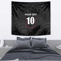 Custom New Zealand Rugby Tapestry Maori All Black Championship 2024 and Silver Fern