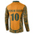 Custom Australia Rugby Championship 2024 Button Sweatshirt Aboriginal Art Tattoo Pattern