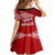 Tonga Rugby Family Matching Off Shoulder Long Sleeve Dress and Hawaiian Shirt Sipi Tau Dance Ngatu Pattern LT03 - Polynesian Pride
