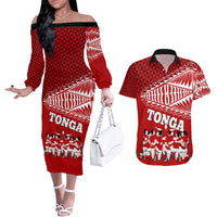 personalised-tonga-rugby-couples-matching-off-the-shoulder-long-sleeve-dress-and-hawaiian-shirt-sipi-tau-dance-ngatu-pattern