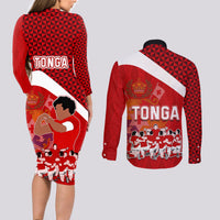 tonga-rugby-couples-matching-long-sleeve-bodycon-dress-and-long-sleeve-button-shirts-sipi-tau-dance-coat-of-arms-ngatu-pattern