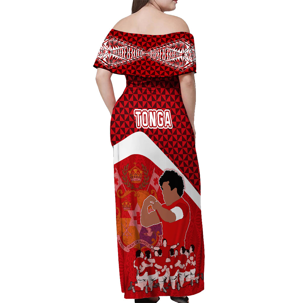 tonga-rugby-off-shoulder-maxi-dress-sipi-tau-dance-coat-of-arms-ngatu-pattern