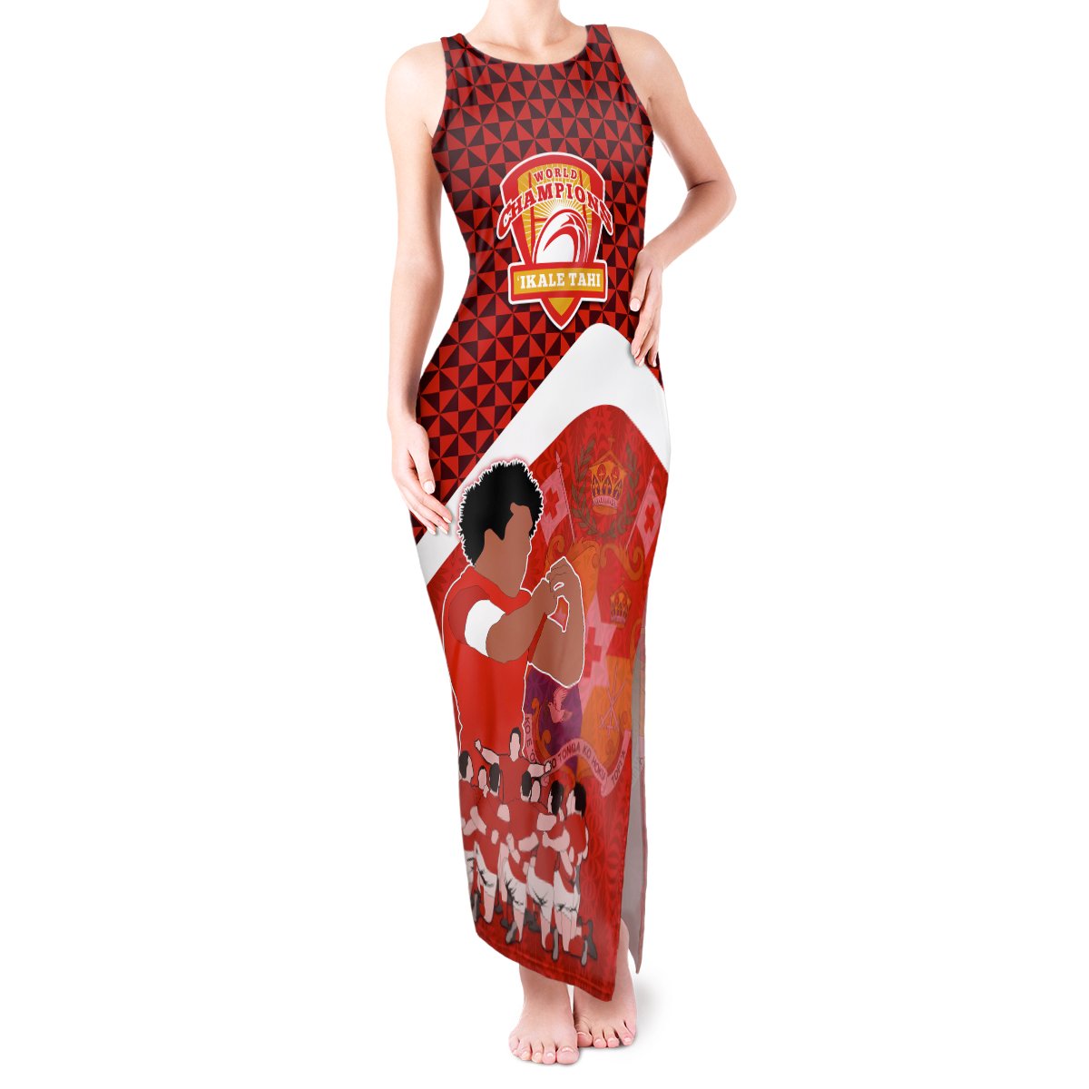 personalised-tonga-rugby-tank-maxi-dress-sipi-tau-dance-coat-of-arms-ngatu-pattern