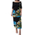Hawaiian Plumeria and Turtle Puletasi with Polynesian Tribal Art Pattern Vintage Vibes