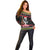 Personalized New Zealand Meri Kirihimete Off Shoulder Sweater Maori Warrior with Rugby Christmas Tree LT03 - Polynesian Pride