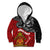 The Kingitanga - Maori King Movement Kid Hoodie Ko Te Mana Motuhake Emblem with Moko and Polynesian Art Tattoo