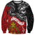 The Kingitanga - Maori King Movement Sweatshirt Ko Te Mana Motuhake Emblem with Moko and Polynesian Art Tattoo