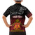 Personalised The Kingitanga - Maori King Movement Family Matching Mermaid Dress and Hawaiian Shirt Ko Te Mana Motuhake Emblem with Silver Ferns and Polynesian Art Tattoo