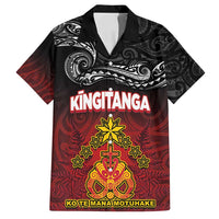 Personalised The Kingitanga - Maori King Movement Family Matching Summer Maxi Dress and Hawaiian Shirt Ko Te Mana Motuhake Emblem with Silver Ferns and Polynesian Art Tattoo