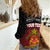 Personalised The Kingitanga - Maori King Movement Women Casual Shirt Ko Te Mana Motuhake Emblem with Silver Ferns and Polynesian Art Tattoo