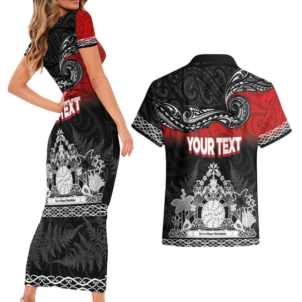 Hawaii Couples Matching Short Sleeve Bodycon Dress and Long Sleeve Button Shirts Pray For Maui Hawaiian Plumeria Be Strong Gold Verison LT14 main image 1